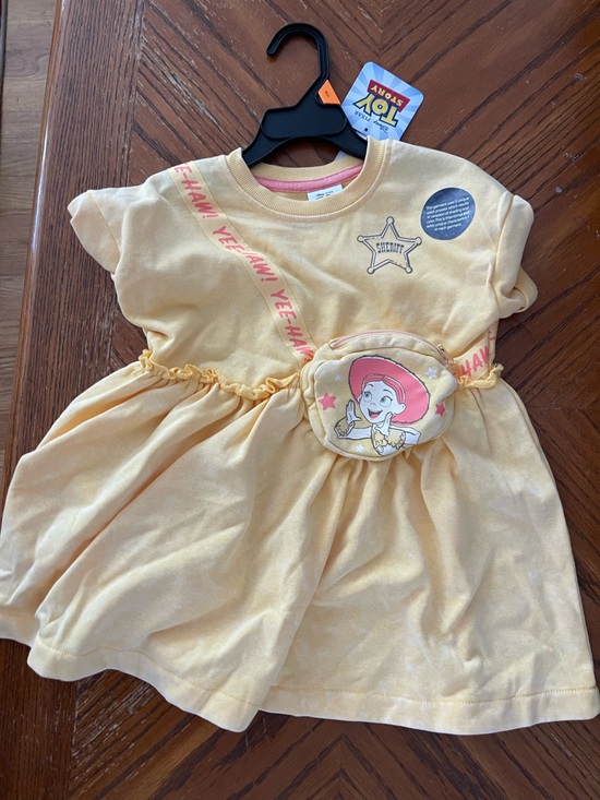 Disney Other - Toy Story Yellow Jessie Dress-Style Kids with Character Pouch
